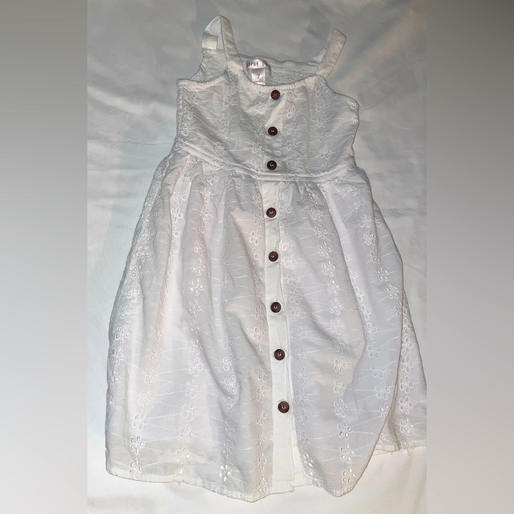 Japna Girls White Dress Size 7